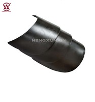 Visière plate en plastique PE et visière pré-courbée pour casquette de baseball, couleur noire, pour accessoires de sac