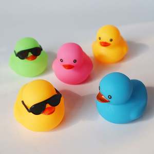 XJ458 Custom Rubber Mini Duck With Logo and Shape Wholesale Kid Bath <b>Floating</b> Toy Sound Duck Promotional Gift - Product Image 4