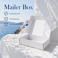 Carton pliable coloré à rabat supérieur en carton ondulé E-flute pour emballage de perruques et extensions capillaires, carton pliable rapide pour e-commerce