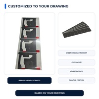 Film de refroidissement en graphène 50x30mm avec languette rouge, plaque de dissipateur thermique en graphite naturel pour la gestion thermique des smartphones, ordinateurs portables et tablettes