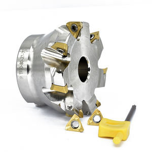 เครื่อง CNC Indexable 45 องศาเครื่องตัดกัดใบหน้าแทรก TF90-80-27-7T 3P เครื่องตัดผลิตภัณฑ์ประเภทเครื่องตัดมิลลิ่ง - Product Image 5