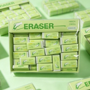 Borrador de Color Blanco de Calidad Superior para Estudiantes Escolares, Borrador de Lápiz Banana, Caja Verde, Suministros de Papelería Creativa para Exámenes - Product Image 5