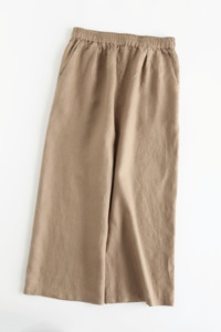 Pantalons pour femmes personnalisés en gros <span class=keywords><strong>Pantalon</strong></span> décontracté en coton chanvre <span class=keywords><strong>noir</strong></span> de petite <span class=keywords><strong>taille</strong></span> haute de <span class=keywords><strong>grande</strong></span> <span class=keywords><strong>taille</strong></span> à jambes larges - Product Image 3