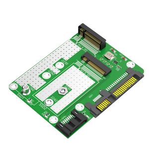 نسخة جديدة مزدوجة <span class=keywords><strong>M</strong></span>.2(NGFF) SSD إلى محول SATA3 مزدوج - Product Image 1