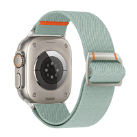 Profitez des bracelets de montre en nylon élastiques et respirants réglables Pretty Watcher pour Apple Watch 1-10