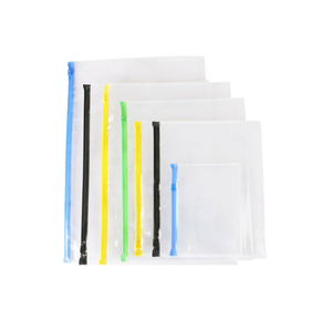 Pochette zippée laminée pour papeterie, format A4, étanche, pour le rangement de documents, pochette à fermeture éclair pour le bureau et l'école - Product Image 1