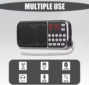 Radio Portátil Multifunción FM/AM de Alta Sensibilidad con Antena de 360° y Ultra Larga, Altavoz Integrado - Product Image 5