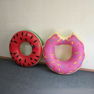 Factory Custom PVC Inflatable Donut Donut <b>Swimming</b> Ring <b>Swimming</b> <b>Floating</b> Island Water Toy - Product Image 4