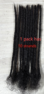 Dreadlocks Brasiliani in Capelli Umani Remy Pronti per la Spedizione, Extension per Trecce Crochet 0,6 cm, Ciocche per Trecce Kinky - Product Image 5