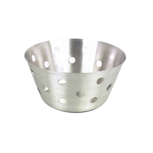 Mayur Exports 001 Premium Stainless Steel Mini Oval Modern Storage <b>Bread</b> <b>Basket</b> Durable Design Hotel Use Serving Olive <b>Bread</b> - Product Image 1