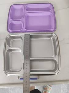 Boîte à goûter en métal anti-fuite pour adultes, nouveau design 304, boîte à lunch en acier inoxydable américaine et australienne - Product Image 4