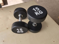 Juego de Mancuernas Redondas SK OEM para Gimnasio, Mancuernas de 2.5-50 kg, Pesas de Gimnasio Recubiertas de Goma, Color Personalizado, Logotipo Personalizado, Proveedor Mayorista de Fábrica