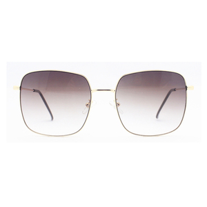 Sunway Eyewear Square Metal Sun Glasses Retro Polygon Ocean Lenses Fashion Women Men Sunglasses - Product Image 1