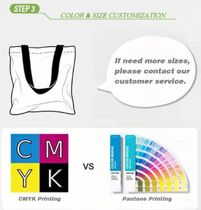 Sac fourre-tout personnalisé en gros avec logo, réutilisable, multi-tailles, en toile, idéal pour la promotion, les événements commerciaux, sac en coton blanc uni vierge - Product Image 4
