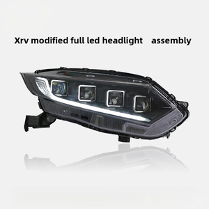 Conjunto de Faros Delanteros Modificados de 12V para Automóvil, Luz Diurna Bicolor, Señal de Giro, Lente LED para Modelos XR-V 15-20 - Product Image 2