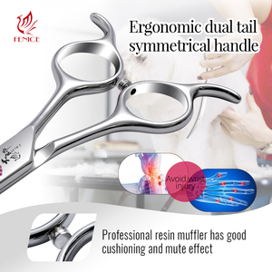 กรรไกรตัดขนสัตว์เลี้ยง Fenice Pink Diamond Screw <span class=keywords><strong>Super</strong></span> <span class=keywords><strong>Pet</strong></span> แบบโค้ง ขนาด 6.5/7.5 นิ้ว กรรไกรตัดแต่งขนสัตว์เลี้ยงแบบโค้ง - Product Image 6
