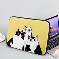 Housse pour ordinateur portable durable de 17 pouces, sac portable en néoprène personnalisé, matériau polyester avec fonction antichoc