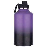 Bouteille d'eau isotherme en acier inoxydable Emerit 2026 de 1,9 L (demi-gallon) sans BPA, anti-fuite, grande capacité pour la randonnée, le camping et les activités de plein air