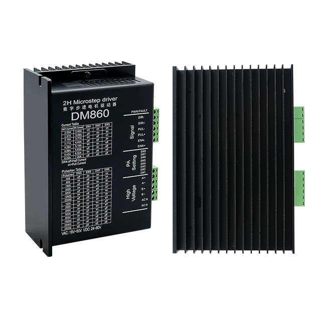 HLTNC Digital Stepper Motor Driver DM860/DM860H Voltage 18-80V Double Constant Current PWM Drive Low Noise Low Vibration Motor