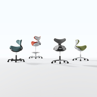 Tabouret de bureau pivotant moderne réglable en hauteur, chaise de bar multi-usages pour la maison, le salon, le bar, le salon de coiffure et les espaces calmes