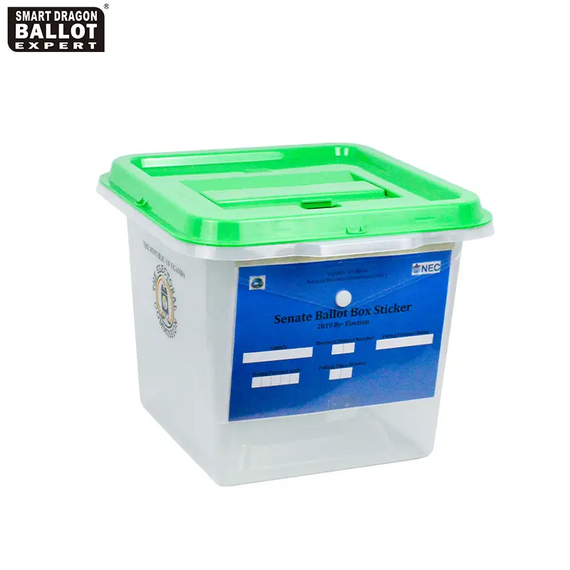 Personalizzato trasparente di plastica trasparente elezione urne