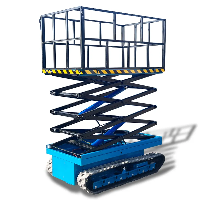 Good quality thickened plate thickened steel in order to pull the goods of the crawler electric lift flatbed car