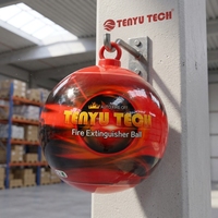 Extincteur à boule de feu en acier certifié de 2,8 kg, agent mousseux jetable, boîtes d'extincteurs en plastique