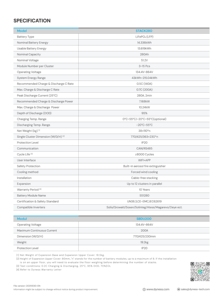 Высоковольтная модульная аккумуляторная система Dyness Stack280 40 кВт·ч LiFePO4, 51.2В 280А·ч, литиевая батарея LiFePO4 - Product Image 6