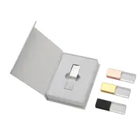 Biểu Tượng Tùy Chỉnh Pha Lê Usb Stick USB Flash Drive 2.0 3.0 Glass Pendrive LED Light Wedding Gift Box 2 Gb 8Gb 16Gb 32Gb 64Gb 128GB
