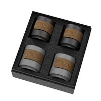 Tasse à thé chinoise de luxe personnalisée sans anse, en porcelaine céramique haut de gamme, compatible micro-ondes et lave-vaisselle, personnalisable