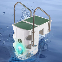 Système de filtration d'eau de piscine mural en acrylique 2HP 3HP, distributeur de chlore sans tuyauterie, débit 25m³/h 35m³/h, usage résidentiel
