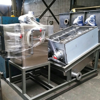 Máquina de Deshidratación de Lodos de Aguas Residuales de Granjas Acuícolas, Sistema de Prensa de Tornillo de Voluta para el Tratamiento de Aguas Residuales de Piscifactorías