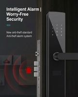 Cerradura Inteligente Biométrica con Huella Dactilar, Control por Aplicación Tuya, para Llave Electrónica Táctil, Puerta de Aluminio, Gabinete de Madera, Almacenamiento de Datos en la Nube