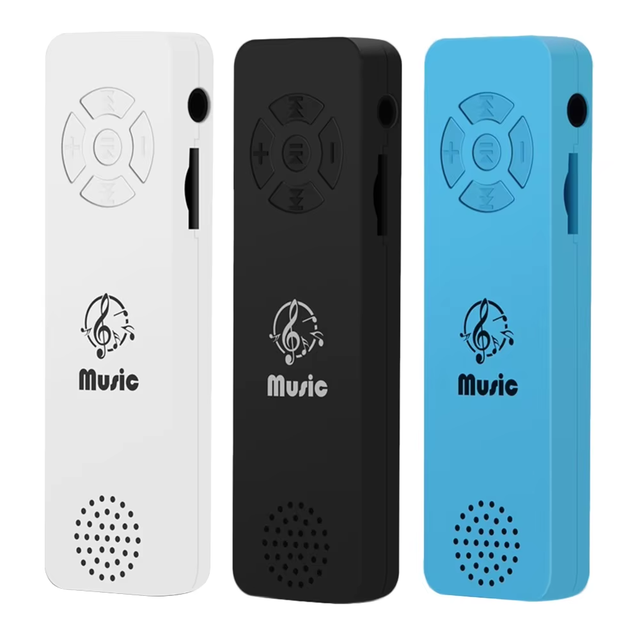 Ultra-Thin Sports MP3 Player with Loudspeaker Screen for Students & Runners Supports up to 16GB TF Card FM Radio Ape Support