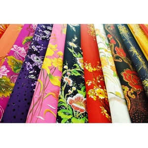 Việt Nam Áo Dài 120gsm Vải Thoáng Khí Chống Nhăn In Dệt Trọng Lượng Nhẹ Sử Dụng Cho Trang Phục-Váy Thổ Cẩm Vải - Product Image 1