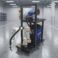 Bras robotisé collaboratif automatique à 6 axes, robot de soudage industriel avec chariot, équipement de soudage intelligent automatique