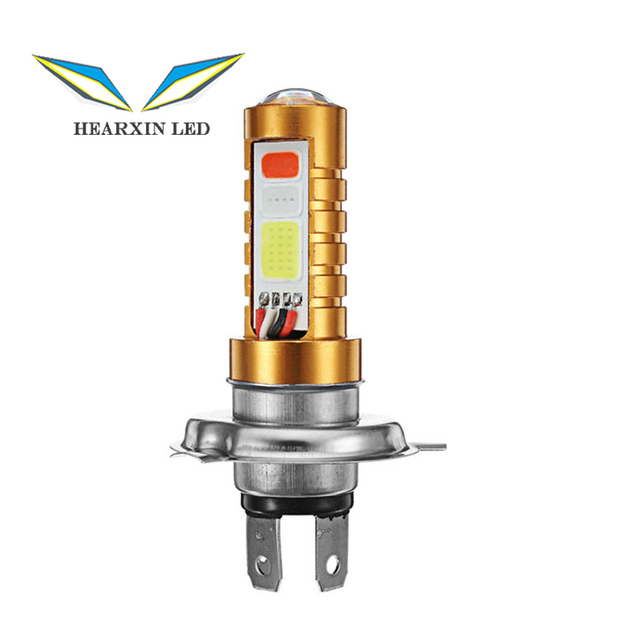H4 H6 P15D BA20D Motorcycle COB LED Headlight Bulb Hi/Lo Beam Front Light Lamp 3 Colors Super Bright DRL Car ATV UTV 12V 24V
