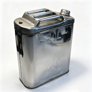 Bidon à carburant en acier inoxydable de 20 L, <span class=keywords><strong>jerrycan</strong></span> portable pour véhicule tout-terrain, camion, SUV, bidon de stockage d'essence et de diesel en métal antirouille - Product Image 6