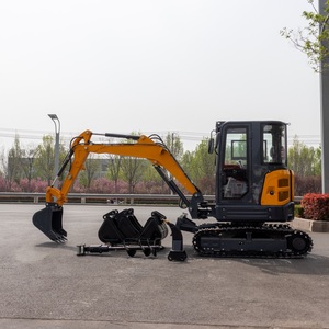Mini-excavatrice chinoise de 3,5 tonnes, mini-excavatrice de 4 tonnes, mini-excavatrice chinoise avec cabine et pince hydraulique - Product Image 1