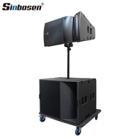Système audio Sinbosen avec enceinte Line Array de 15 pouces + caisson de basses de 18 pouces