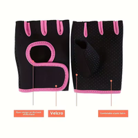Guantes de Entrenamiento Deportivos Antideslizantes de Silicona con Dorso Hueco para Fitness, Ejercicio, Levantamiento de Pesas, Entrenamiento Deportivo, Guantes de Gimnasio para Mujer