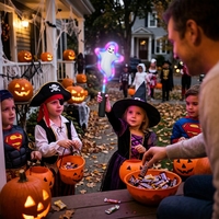 Bâton lumineux LED fantôme d'Halloween avec logo personnalisé, double impression UV, pour maison hantée, défilé nocturne, fête de la Toussaint