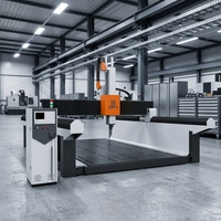 Machine de gravure CNC 4 axes robuste avec table en acier à plateau tubulaire épaissi pour moules en mousse perdue, bois et composites FRP