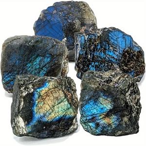 Labradorite brute, pierre précieuse, cristal, ornement pour la méditation, vente chaude, lumière bleue intense, puissante guérison - Product Image 3