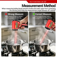 Thermomètres infrarouges laser haute température (-50~400°C) pour barbecue, four et industrie