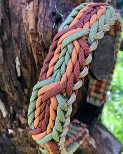 Ayarlanamaz Çok Renkli Moda Geniş Örgülü Paracord Sürdürülebilir El Yapımı Naylon Metal Tokalı Lüks Köpek Tasması - Product Image 4