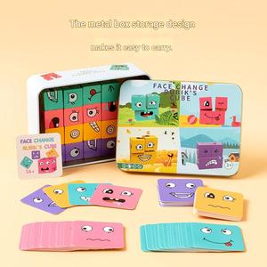 Nouveautés Blocs de construction en bois Jeu de cube changeant de visage Jouets éducatifs pour la petite enfance Cadeau pour les garçons et les filles - Product Image 3
