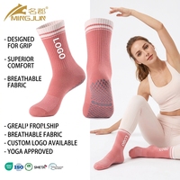 Chaussettes de yoga et de Pilates pour femmes, en coton intégral, antidérapantes, de haute qualité, respirantes, à séchage rapide, écologiques, pour l'automne, pour les jeunes