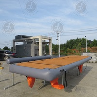 Plateforme flottante pour kayak, plateforme gonflable en Drop Stitch, combinaison de tapis flottants pour embarcations