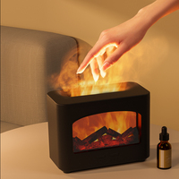 Diffuseur d'aromathérapie à flamme de cheminée en plastique écologique portable USB à usage hôtelier avec 1 an de garantie